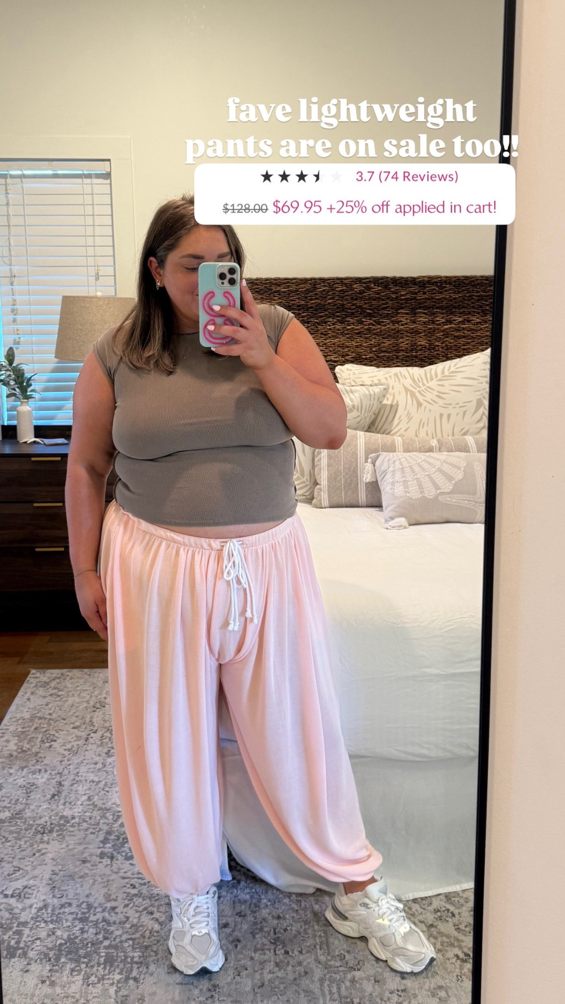 Free people pants on sale wearing large 

#LTKPlusSize #LTKSaleAlert