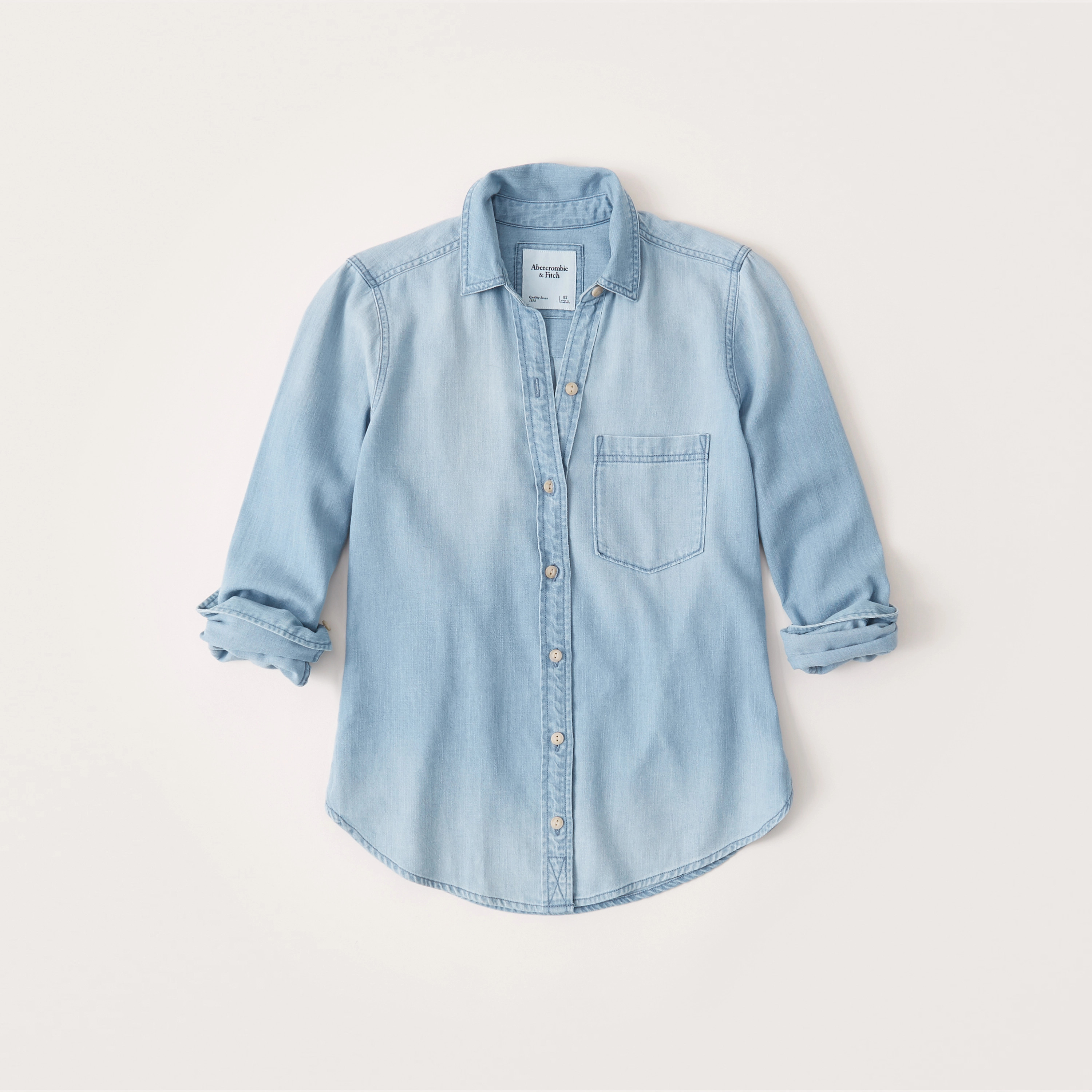 Boyfriend Chambray Shirt | Abercrombie & Fitch (US)