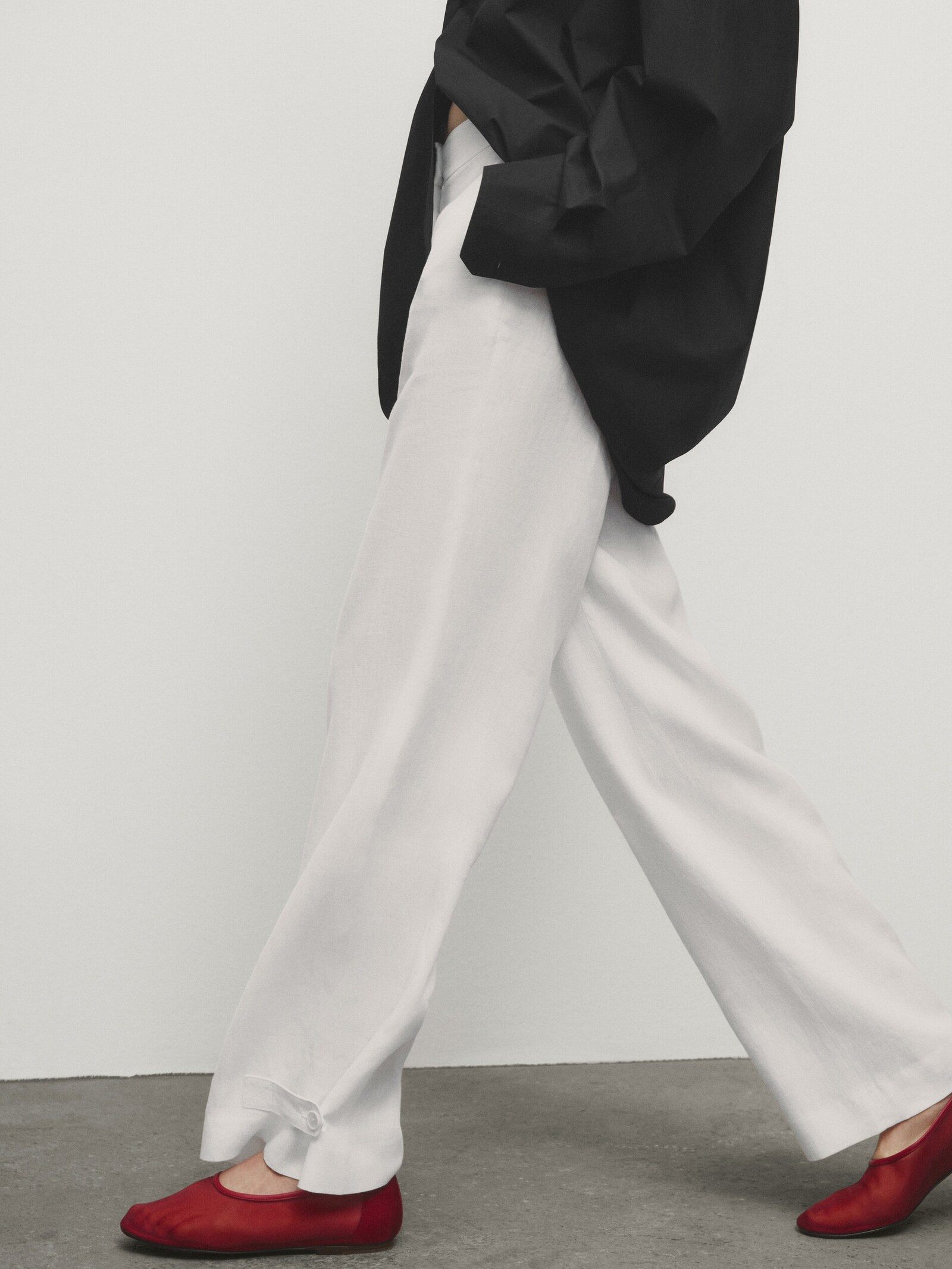 Mesh ballet flats | Massimo Dutti US