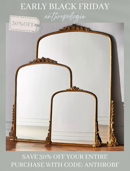 Early Black Friday sale at Anthropologie! Save 30% in the primrose mirror with code: ANTHROBF 

#LTKHoliday #LTKCyberWeek #LTKhome