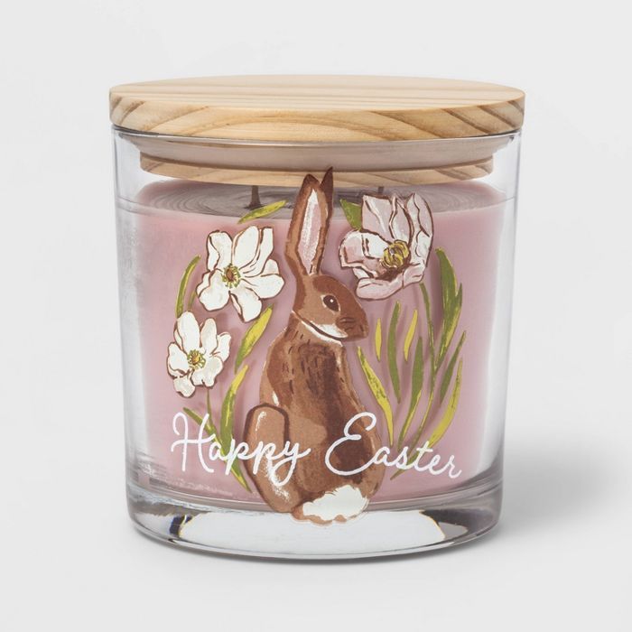 13oz Glass Jar 'Happy Easter' Berry & Daisy Candle - Threshold™ | Target