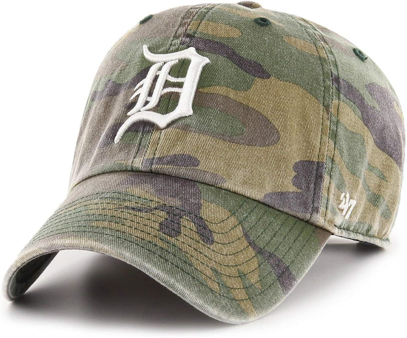 '47 Brand Detroit Tigers Clean Up Cap - Camo | Amazon (US)