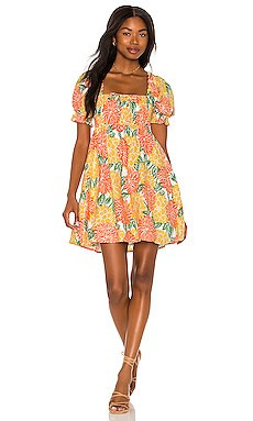 FAITHFULL THE BRAND Miguelina Mini Dress in Mariposa Floral Print from Revolve.com | Revolve Clothing (Global)