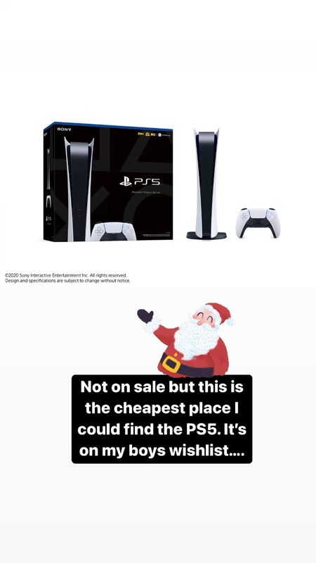 Play station five - cheapest i could find it! Gifts for kid, boys gifts, holiday gift ideas for kids

#LTKGiftGuide #LTKHoliday #LTKkids