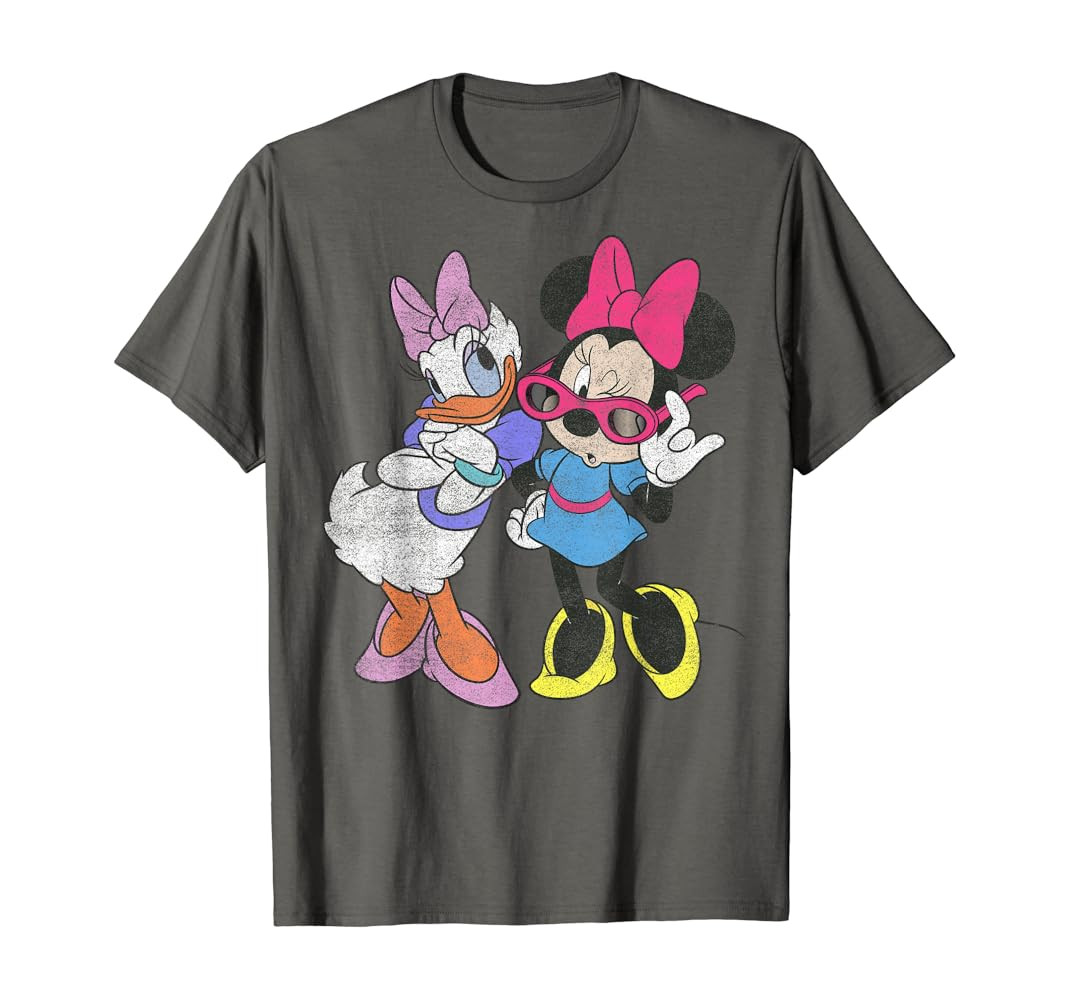 Disney Mickey And Friends Daisy & Minnie Fashion Short Sleeve T-Shirt | Amazon (US)
