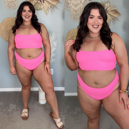 Plus size Summer bikini try on 👙☀️🌊 
Show Me Your Mumu ribbed bikini top + bottom size XXL 
White cover up size XL 
Cakes discount w/ code: ASHLEYBEHRENDS

#LTKPlusSize #LTKStyleTip #LTKSwim