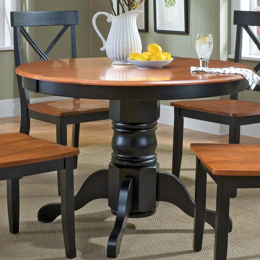 August Grove® Standridge 42'' Solid Wood Pedestal Dining Table & Reviews | Wayfair | Wayfair North America