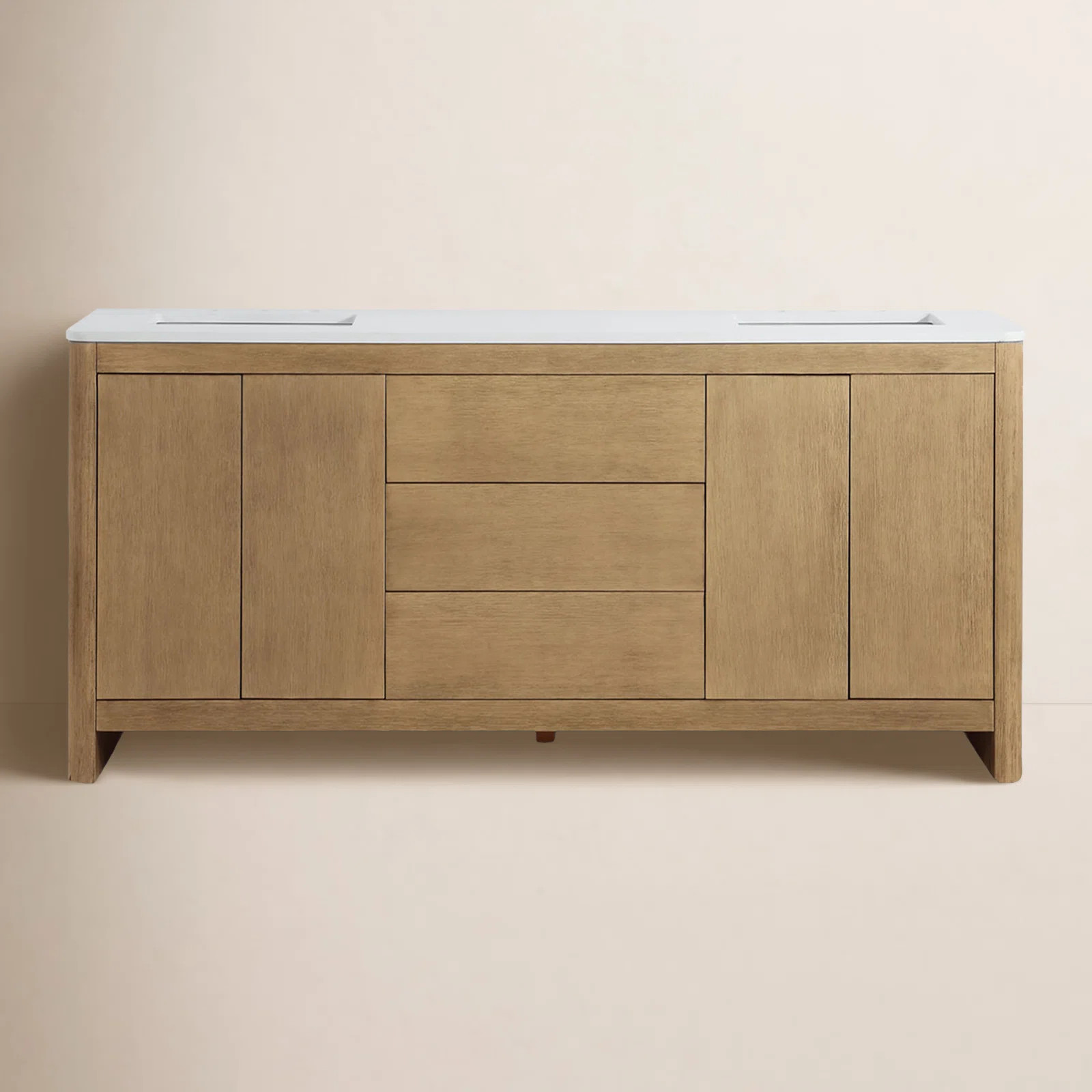 Raye 72'' Double Bathroom Vanity with Quartz Top | Wayfair North America