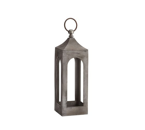 Caleb Handcrafted Metal Outdoor Lantern | Pottery Barn (US)