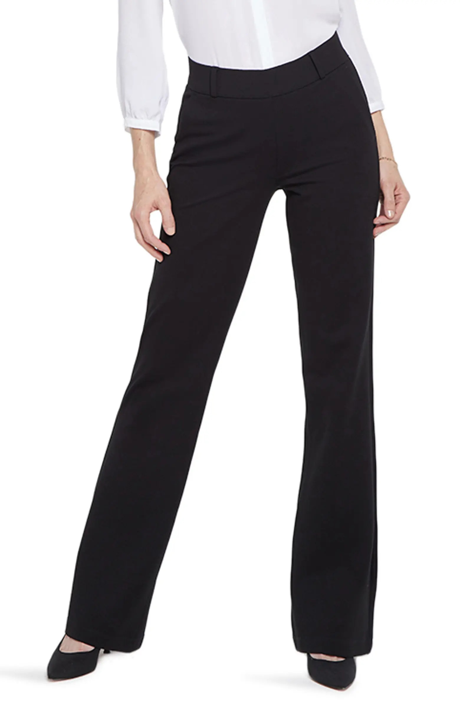 Pull-On Flare Leg Ponte Knit Trousers | Nordstrom