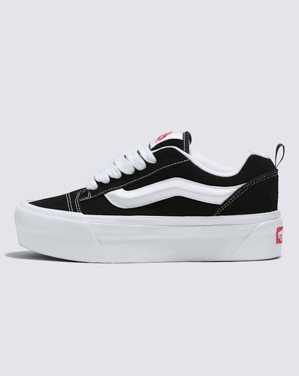 Vans Knu Stack Shoes (Black / White) - 5.0 Boys 6.5 Women | Vans (US)
