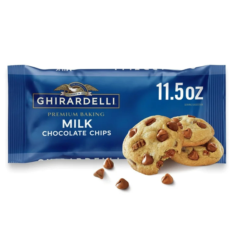 GHIRARDELLI Milk Chocolate Premium Baking Chips, Chocolate Chips for Baking, 11.5 oz Bag | Walmart (US)