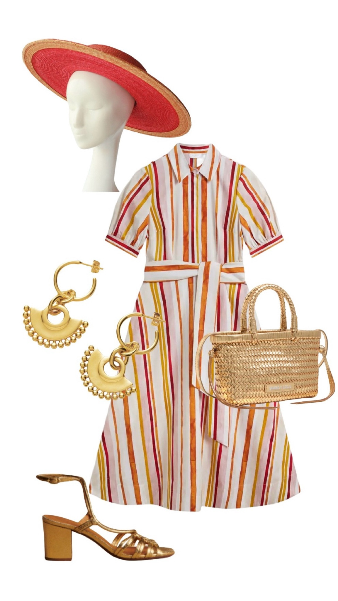 The new Cressida stripe midi dress by Hobbs is a guranteed sell out - partner with a straw hat and glitz gold accessories for a smart day time look. It will also look amazing with chocolate brown - see product list for more ideas 🧡🤍🤎

Cressida Stripe Midi Dress - NEW IN at Hobbs London

Zenyu Gold Chandelier Hoop Earrings - Missoma 

Gold Plaited Leather Mini Tote Bag -
Bimba Y Lola at Farfetch 

Sophronia Coral / Orange Straw Hat - And They Loved Hats at Etsy

Gold Leather Gloria Strappy Sandals - Sezane

#LTKeurope

#LTKuk #LTKspring #LTKsummer
