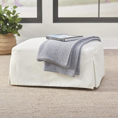 Ava Slipcovered Ottoman for Ava Chair | Grandin Road