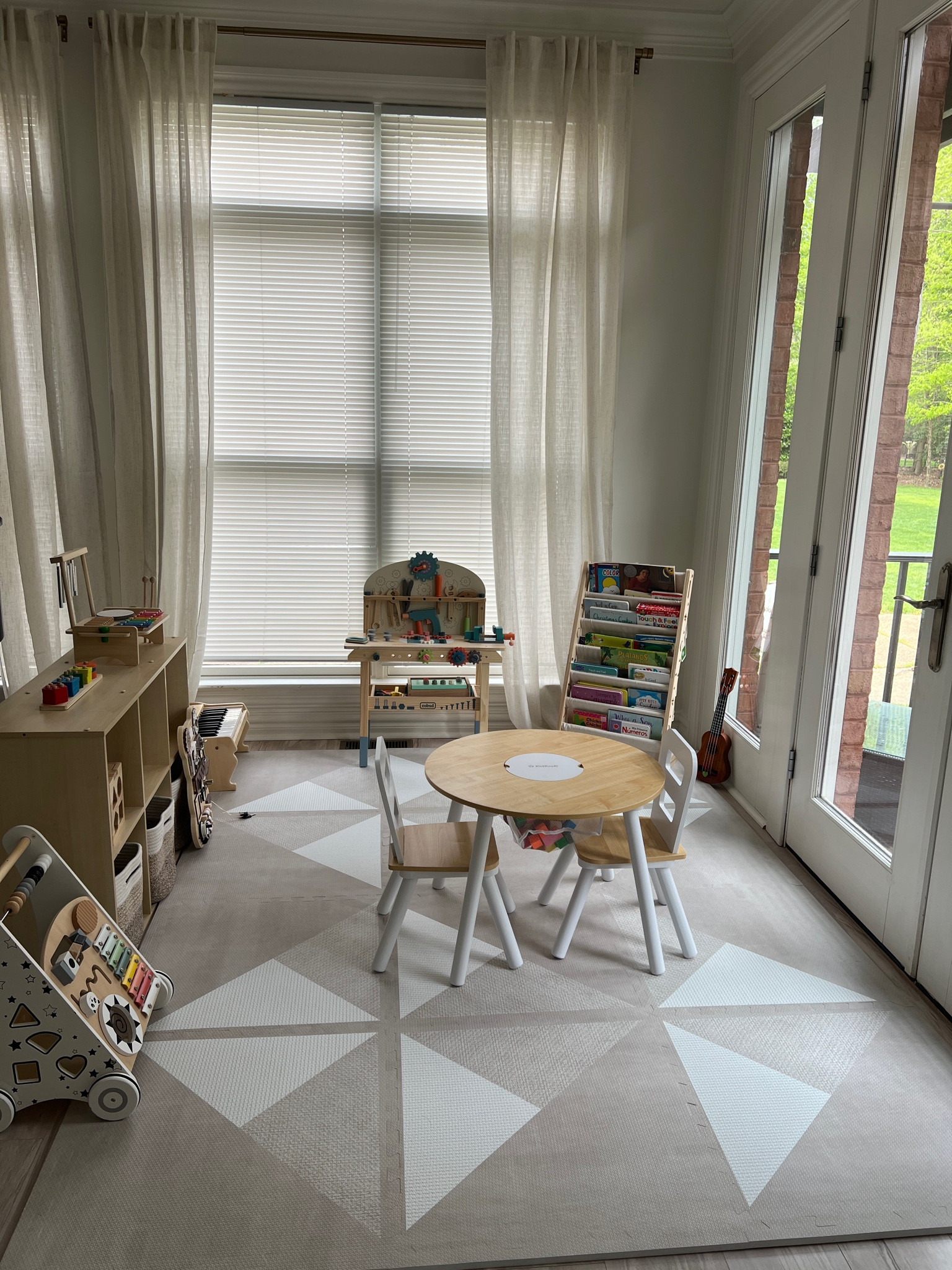 Play area update with more neutral tones and Montessori toy rotation. Playmat is TODDLEKIND  

#LTKbaby #LTKhome #LTKkids