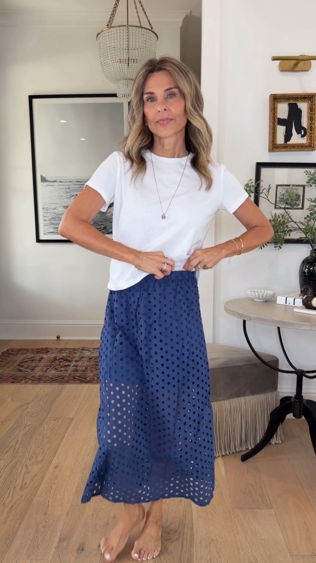 -Perfect boxy t-shirt sz S
-Amazon skirt looks like the designer version, I will link that one too. 
-JA top sz XS discount code Tammy15
-Necklace is 2 sides and length is adjustable. Gorgeous!

#LTKootd #LTKOver40