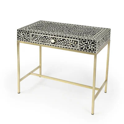 Perilla Bone Inlay Writing Desk | Perigold