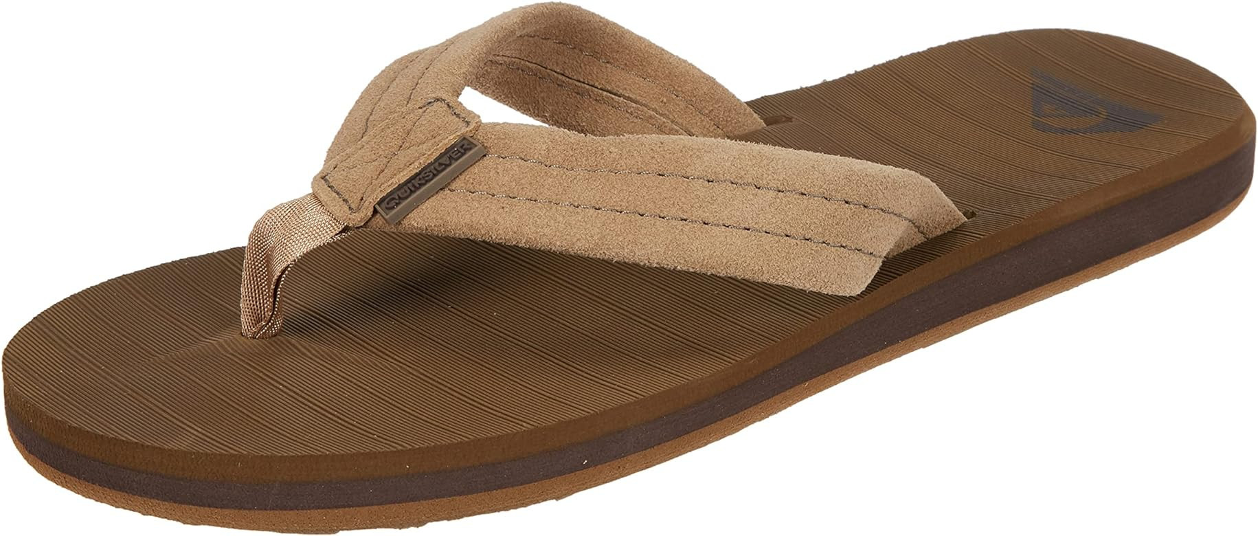 Quiksilver Men's Carver Suede 3 Point Flip Flop Athletic Sandal | Amazon (US)