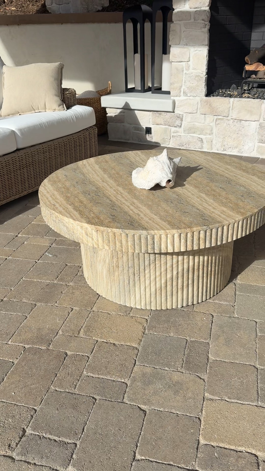 Outdoor refresh mode is officially on 🌿
This travertine coffee table is one of those pieces that looks designer but works so well for everyday outdoor living. Durable, neutral, and perfect for spring + summer hosting. Amazon find linked 🤎

#LTKHome #LTKvlog #LTKU