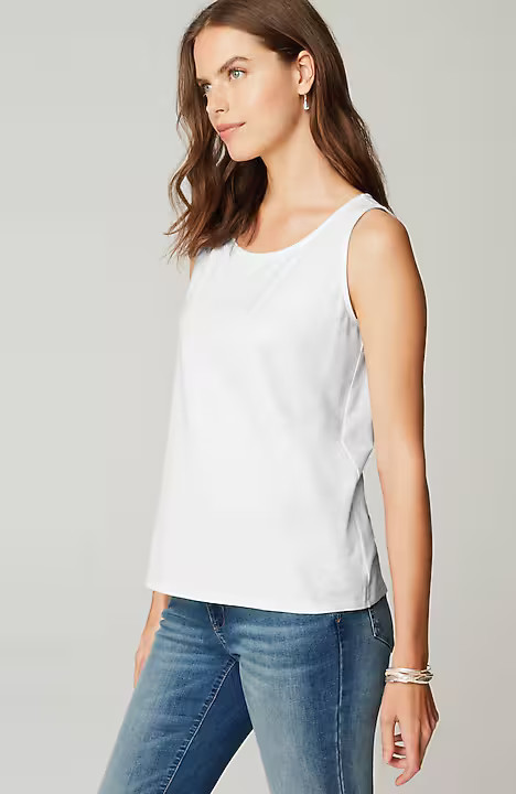 Pima-Stretch Knit Tank | J. Jill