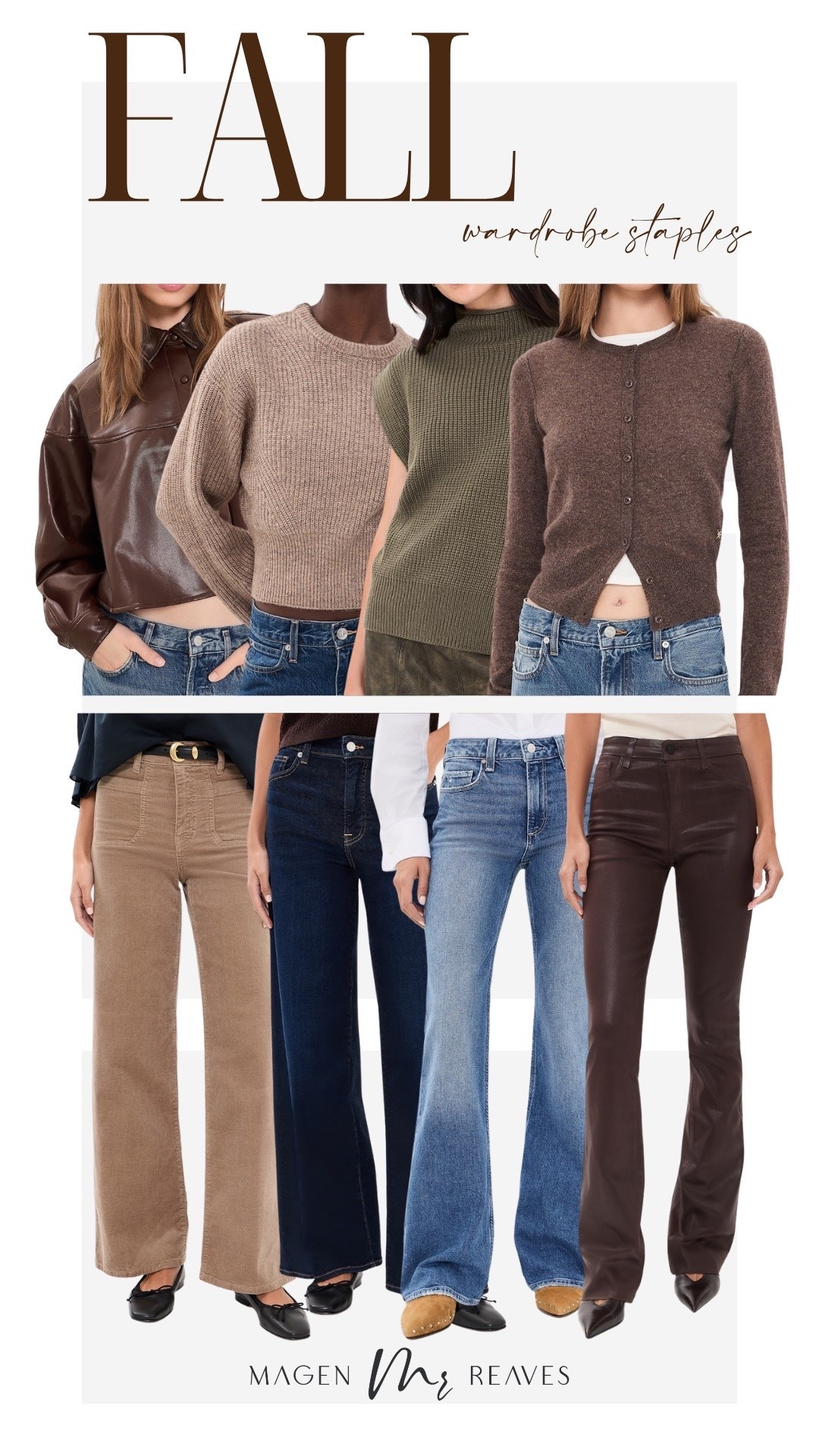 Fall wardrobe staples from Shopbop! 

Fall fashion, fall outfit, women’s denim, sweater, women’s fashion, trendy fall fashion

#LTKootd