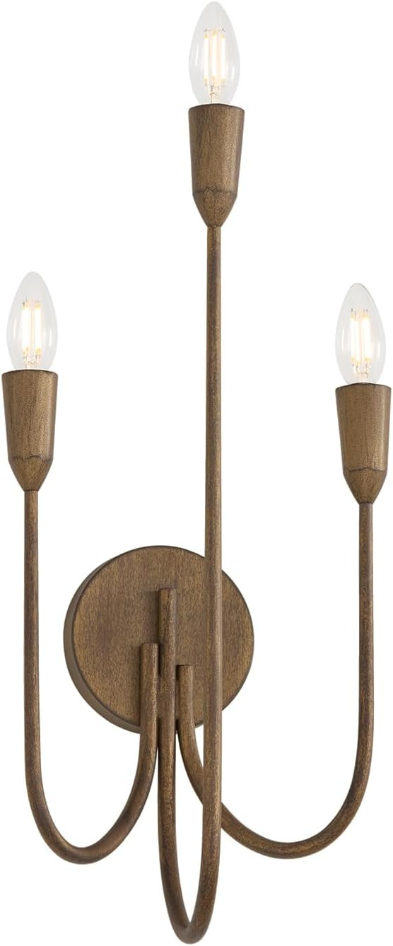 Capital Lighting 656831MZ Marley Artisan Style Wall Sconce with Unique Curvature Arms, 3-Light 18... | Amazon (US)