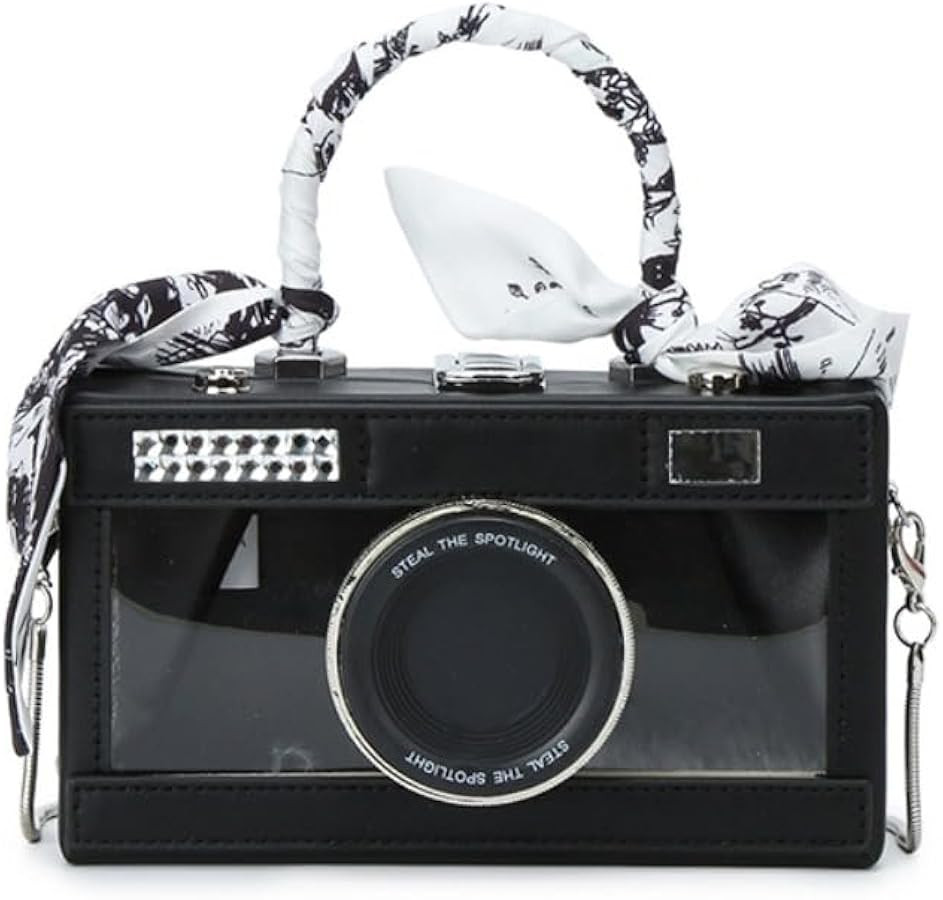 Camera Shaped Purse Handbag, PU Leather Casual Fashion Funny Snapshot Shoulder Bag, Vintage Novel... | Amazon (US)