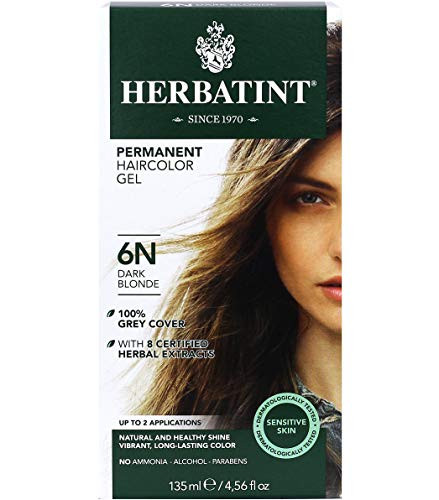 Amazon.com : Herbatint Permanent Haircolor Gel, 6N Dark Blonde, Alcohol Free, Vegan, 100% Grey Co... | Amazon (US)