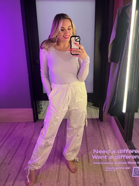 Abercrombie & Fitch is participating in the LTK Spring Sale on March 8-11! 

I went and did a fun try on to see what I loved and here are some of the pant/shirt combos! 

Sizes: 
Sheer Rib Top:  Small
White Cargo Pants: M-R I could size down here 


#LTKsalealert #LTKSpringSale #LTKSeasonal