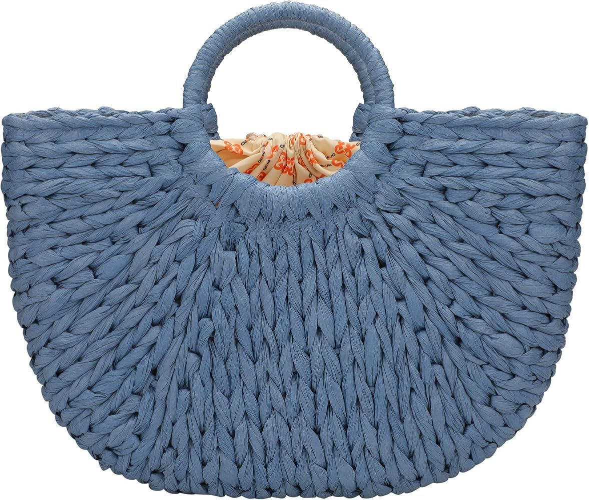 Chling Straw Shoulder Bag Straw Crossbody Bag Straw Clutch Straw Shoulder Bag Casual Beach Straw ... | Amazon (US)