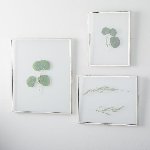Terrace Floating Frames- Nickel | West Elm (US)