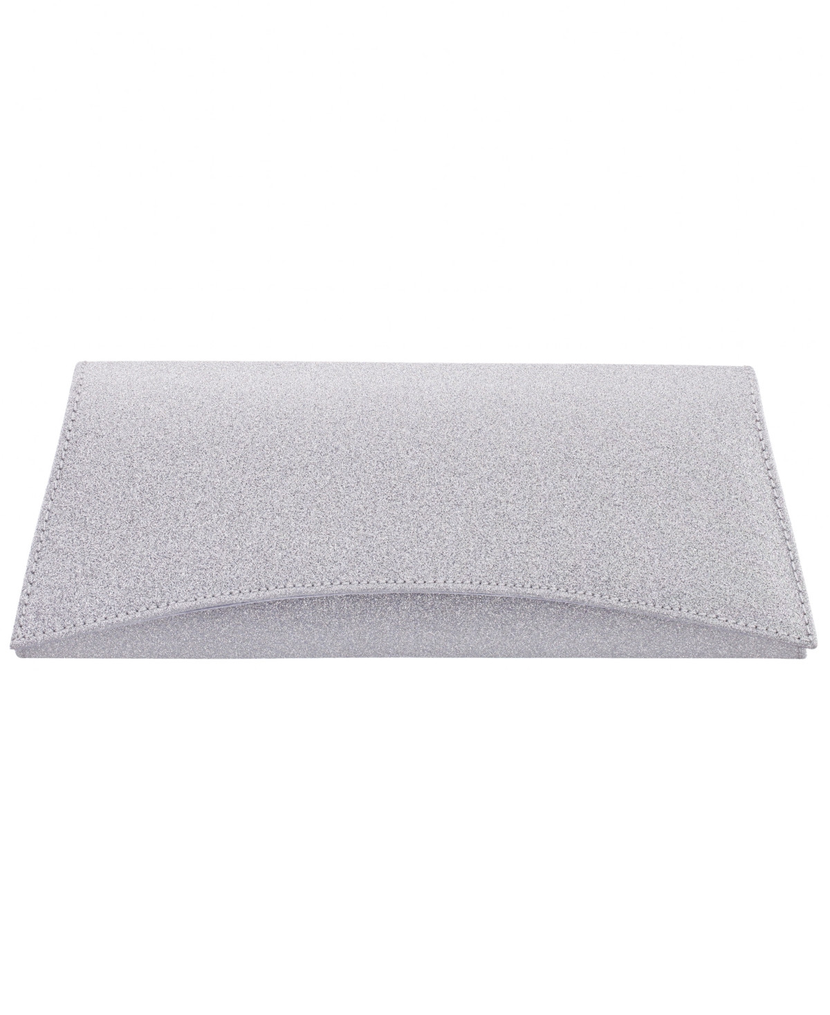 Nina Zoey Glitter Small Clutch Handbag - Silver | Macy's
