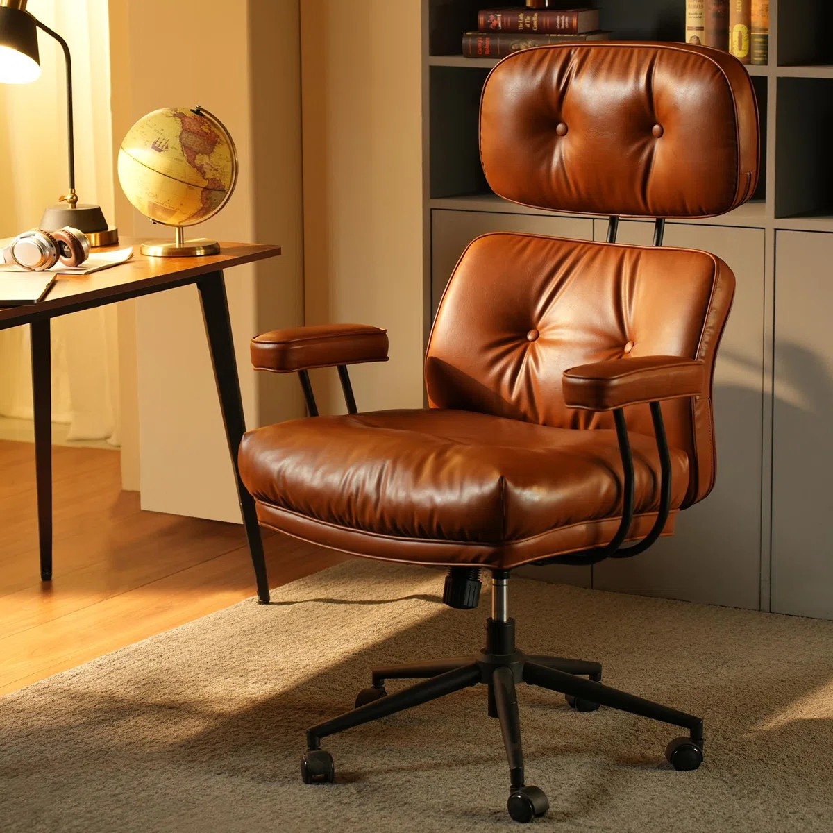 Schaffer Office Chair, Ergonomic Big And Tall Computer Desk Chairs, Executive Chair With Adjustable High Back, Lumbar Support Swivel Pc Chair With Rocking Function | Wayfair North America