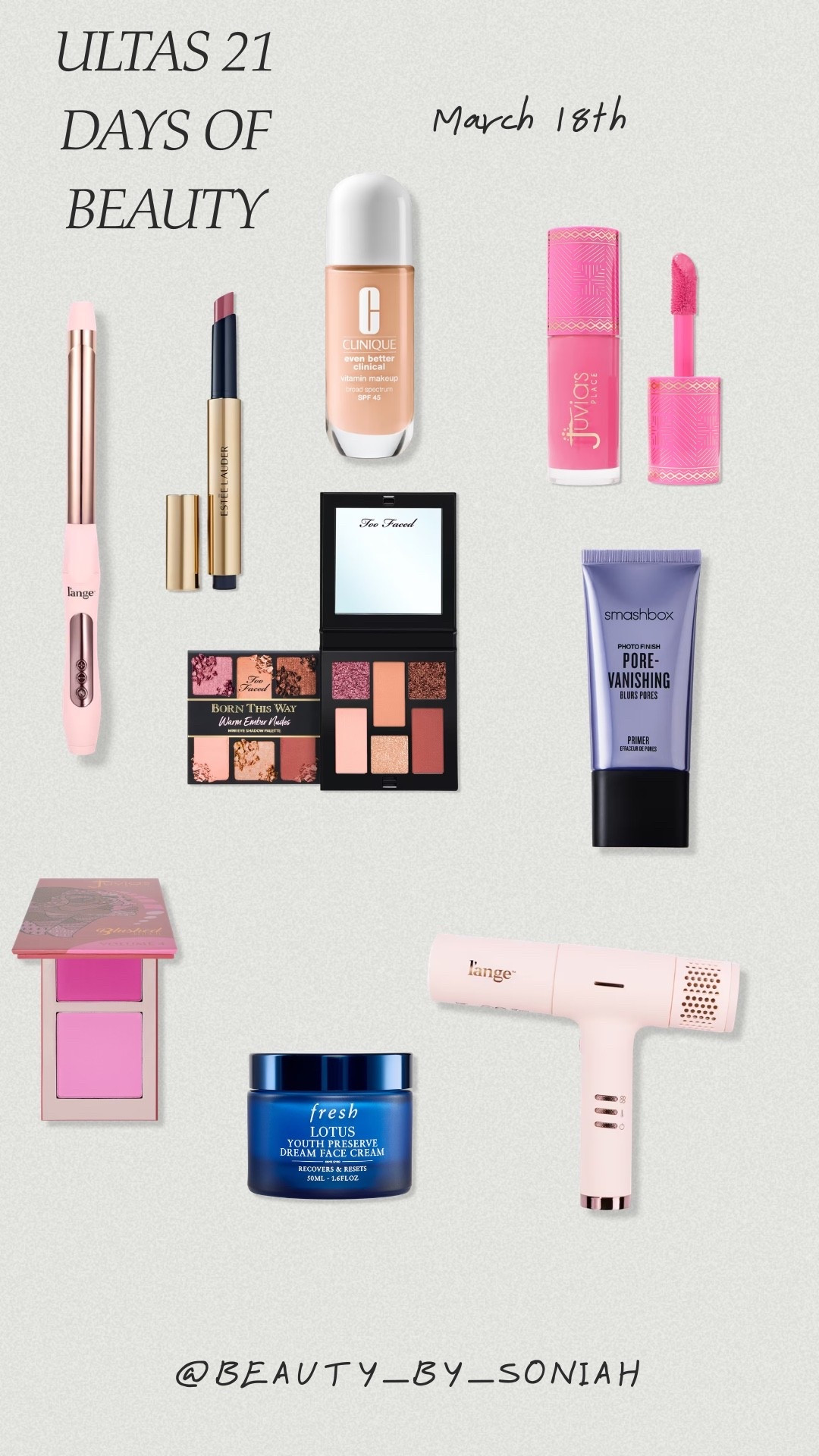 Ultas 21 days of beauty deals
3/18

#LTKOver40 #LTKSpringSale #LTKBeauty