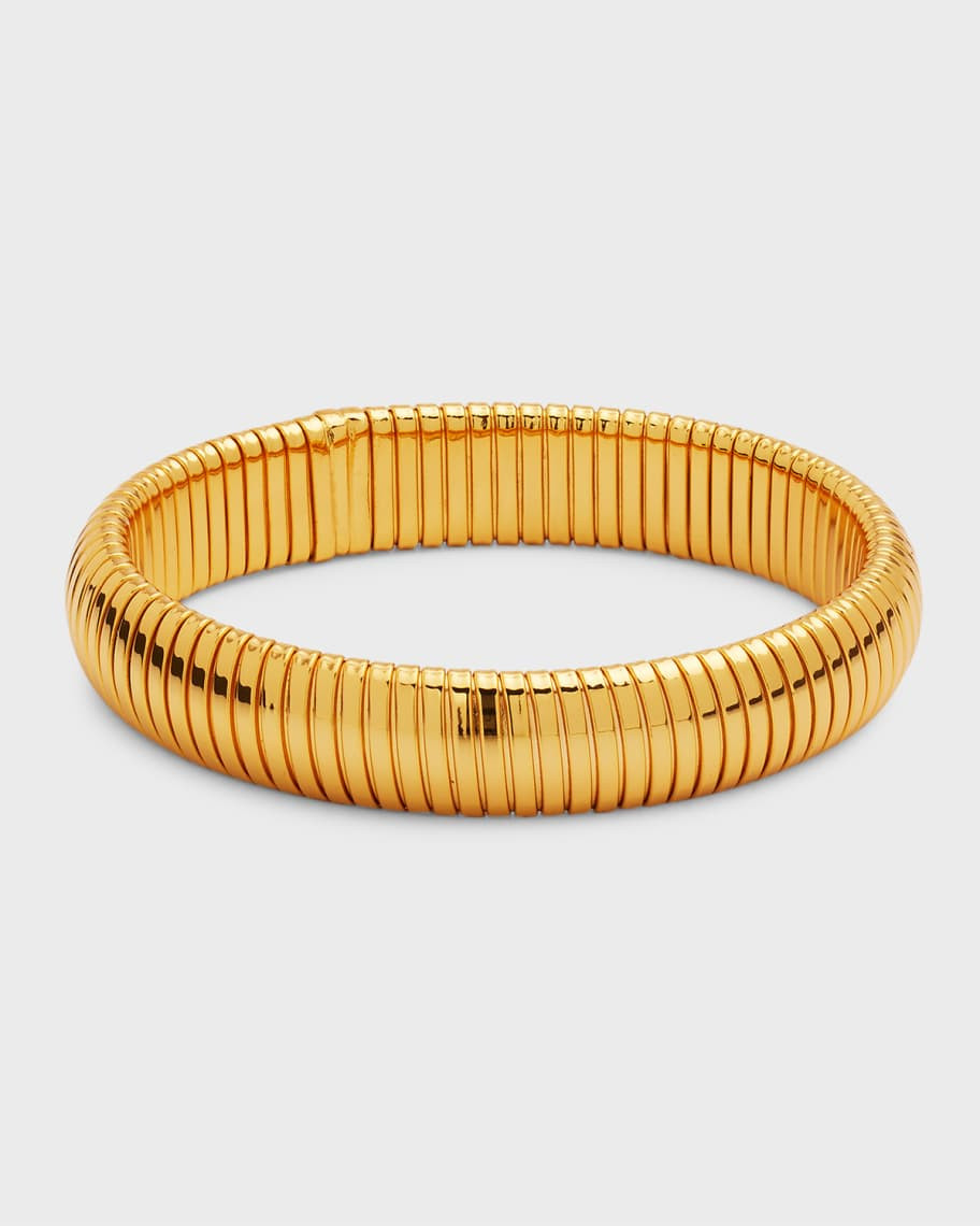22k Gold-Plated Snake Chain Bangle | Neiman Marcus