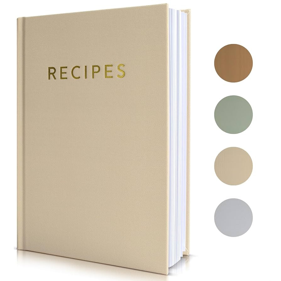 ZICOTO Aesthetic Blank Recipe Book with Waterproof Cover - The Perfect Recipe Notebook To Write I... | Amazon (US)