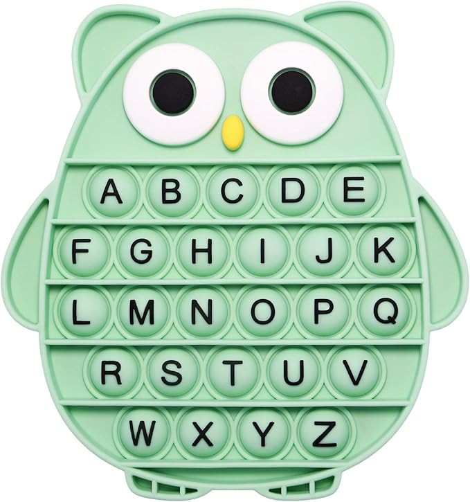Fidget Toys for Kids, Owl Shaped Silicone Squeeze Sensory Toys, Alphabet Bubble Stress Anxiety Re... | Amazon (US)
