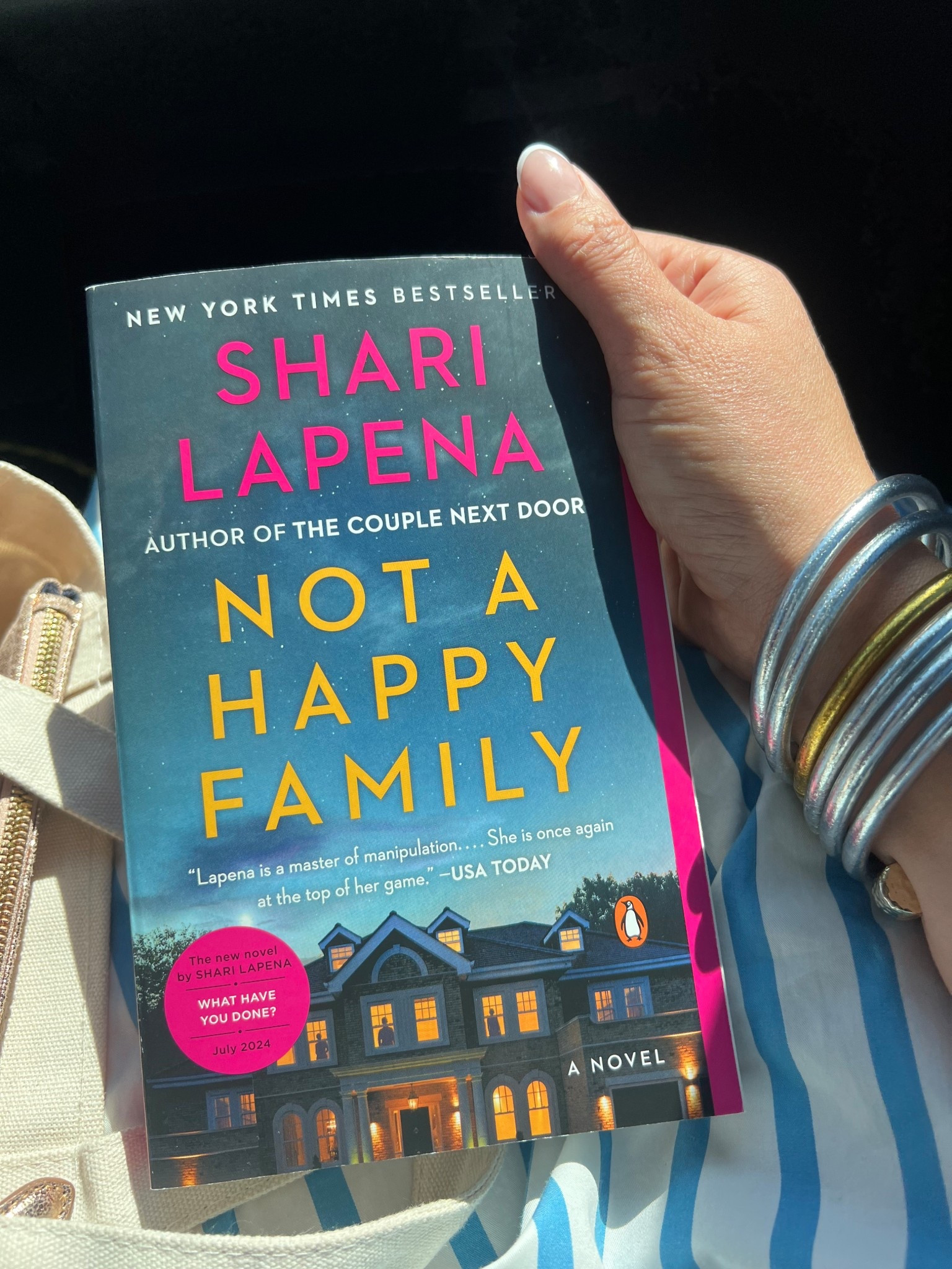 Shari lapena not a happy family novel
Budhagirl bangles
Kiss press on nails
Mini canvas tote

#LTKBeauty #LTKFindsUnder50 #LTKItBag