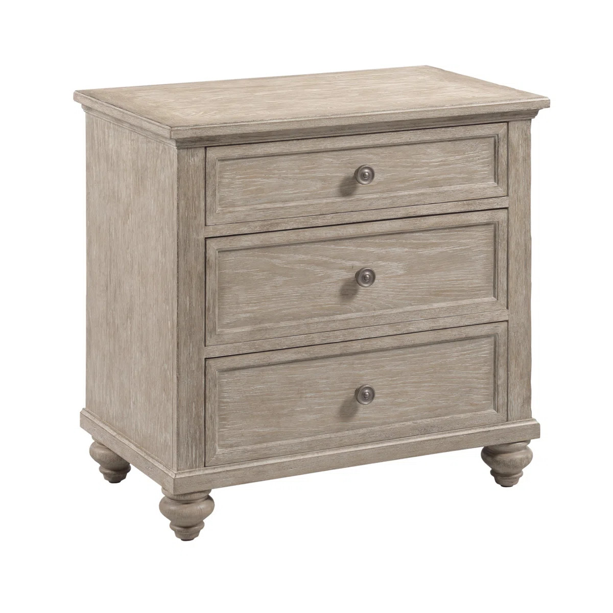 MIRIAM THREE DRAWER STRAIGHT NIGHTSTAND - BREVE | Wayfair North America