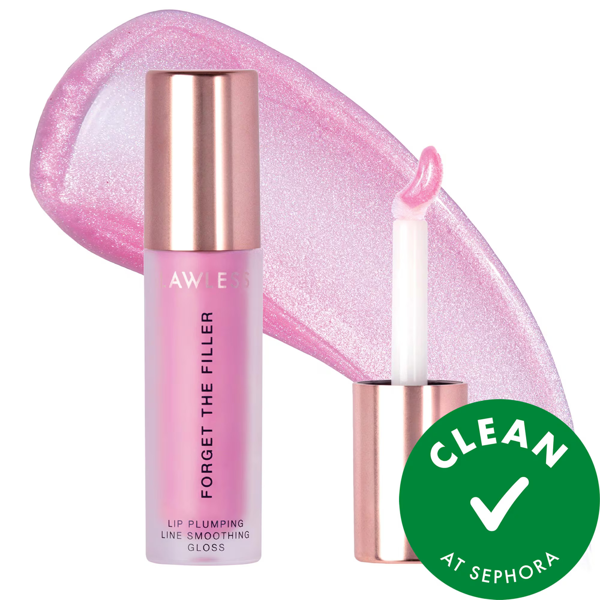 LAWLESS Forget The Filler Lip Plumper Line Smoothing Gloss Daisette .11 oz / 3.3 ml | Sephora (US)