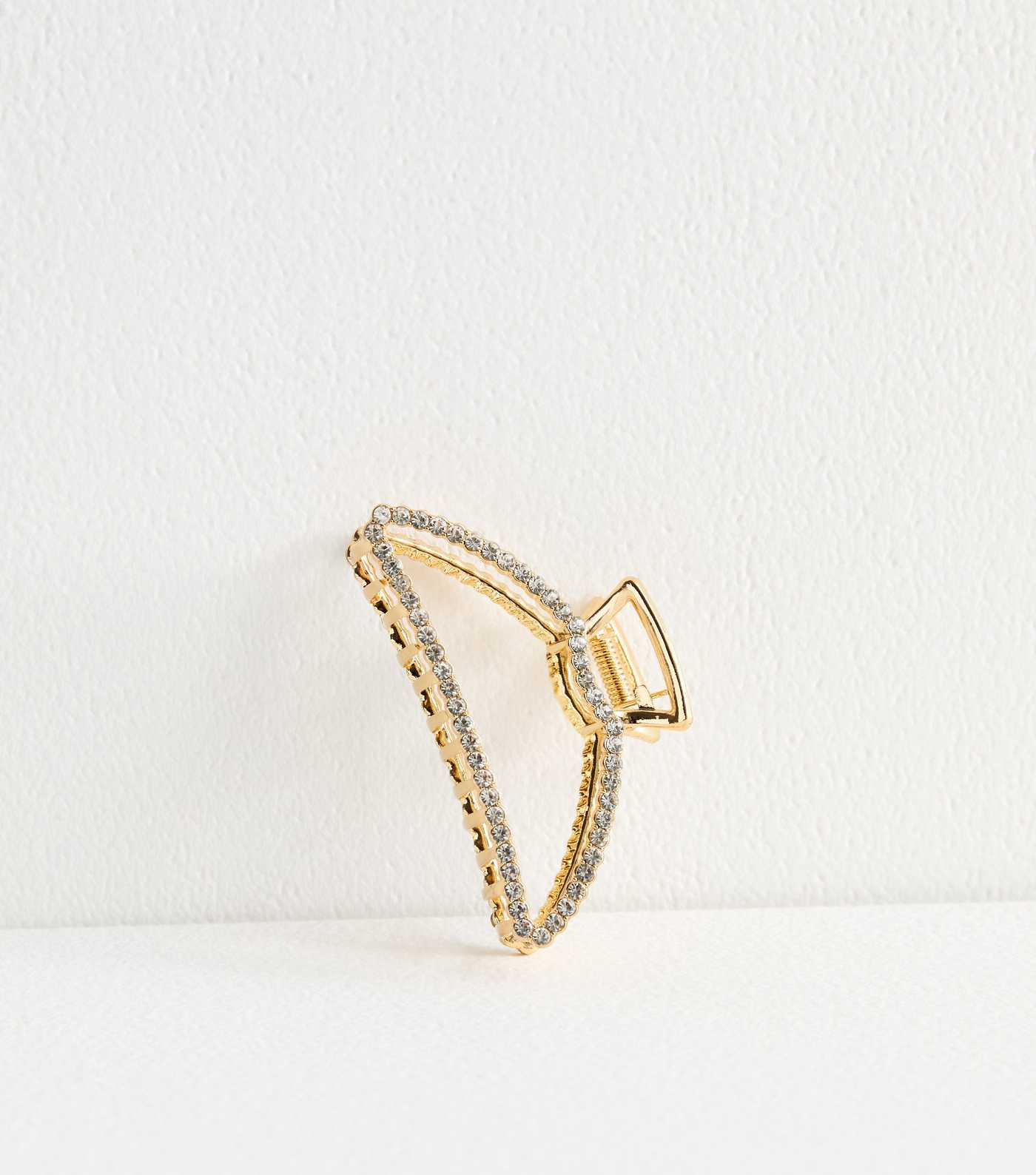 Gold Tone Crystal Metal Hair Claw Clip | New Look | New Look (UK)