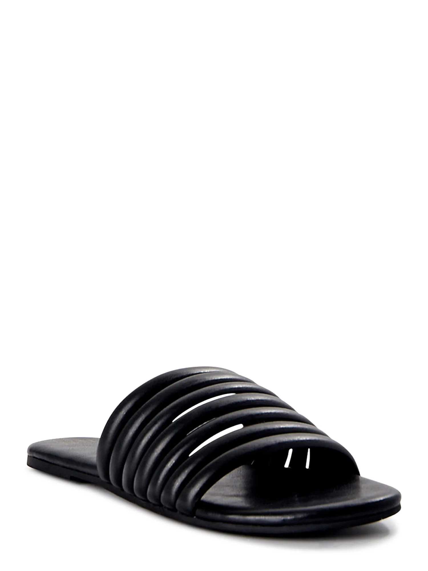 Time and Tru Women's Multi-Band Slide Sandals | Walmart (US)