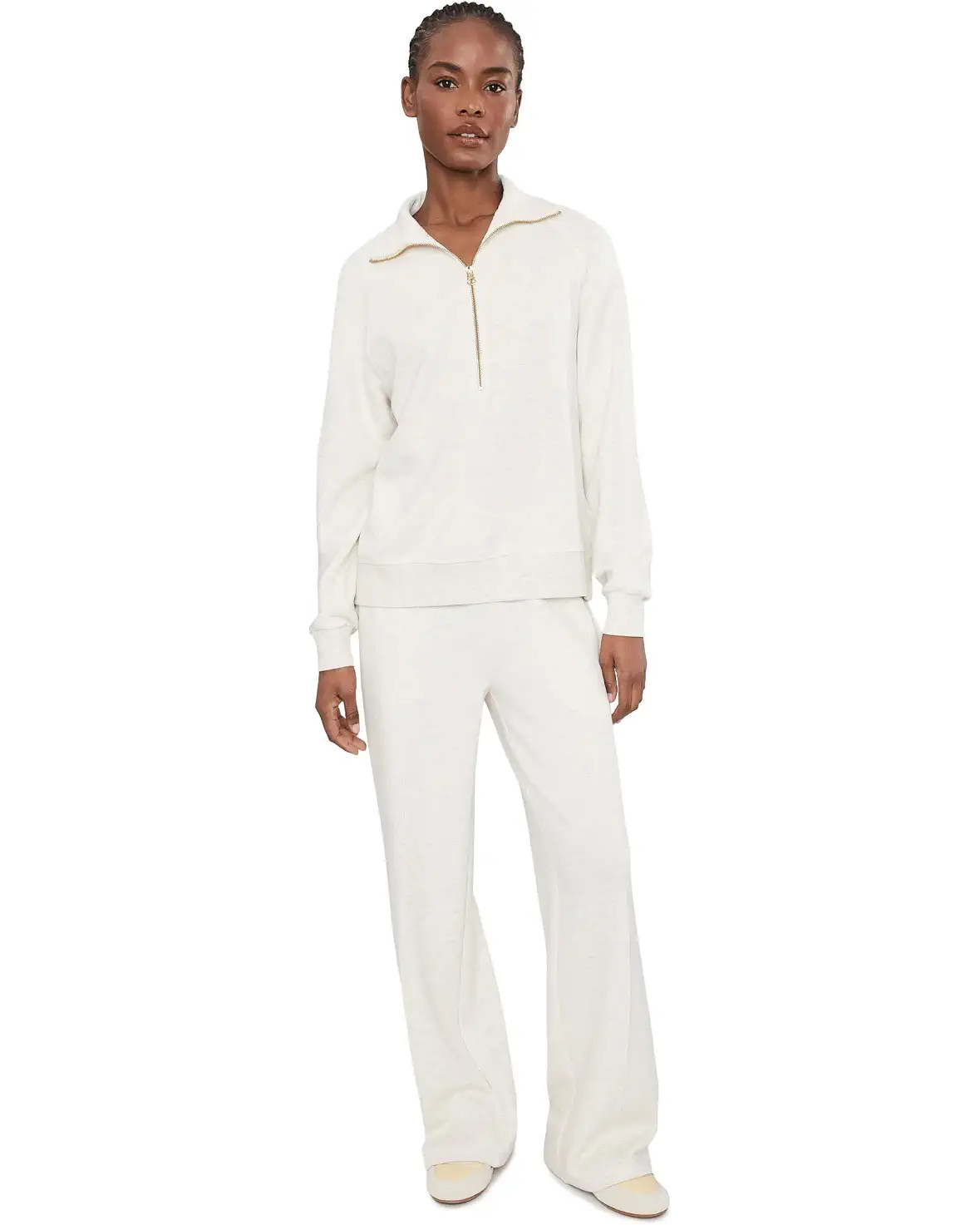 Varley Selene 1/2 Zip Sweat Women's Sweatshirt Bijou Blue : XL, Elastane/Polyester/Viscose | Zappos.com