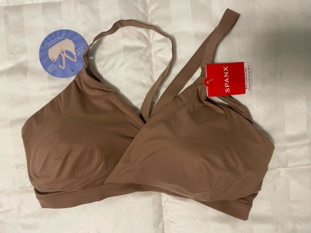 Awesome buttery soft nursing bra! Buy into the hype of the spanx nursing bra, I was hesitant but it’s so soft and comfortable! 

I got a size XL and pre pregnancy my bra size was 34 C

#LTKbaby #LTKbump