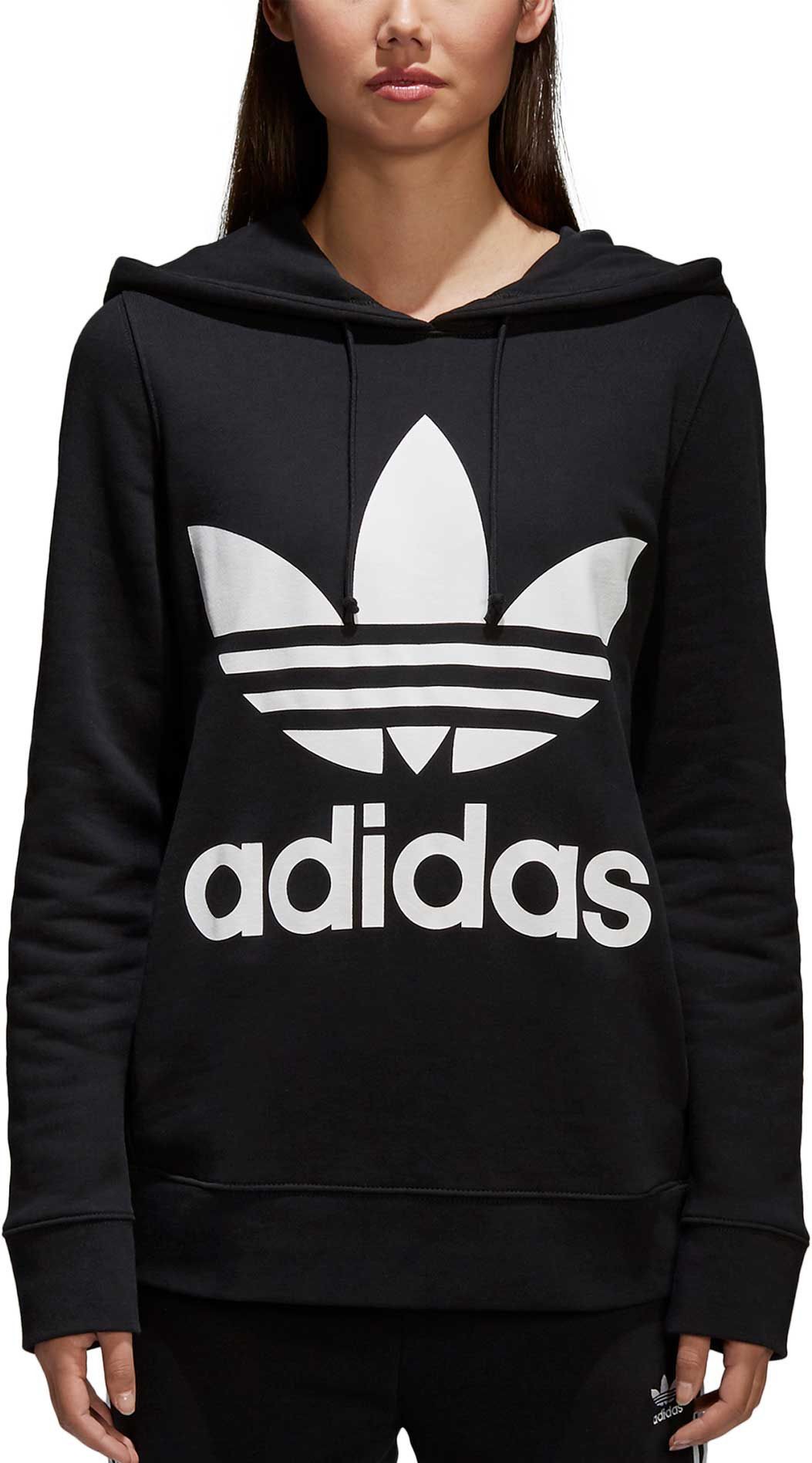 adidas Originals Women's Trefoil Hoodie, Size: XS, Black | Dick's Sporting Goods