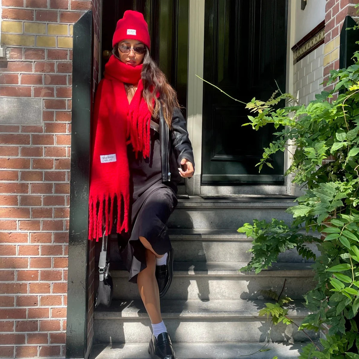 Poppy Red Scarf | Kiwi and Co