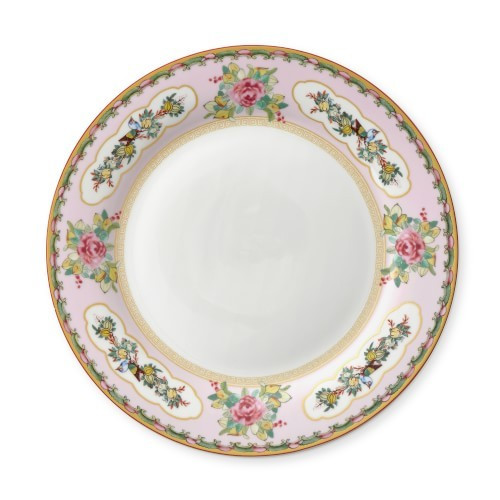 Famille Rose Dinner Plates, Set of 4, Pink Rim | Williams-Sonoma