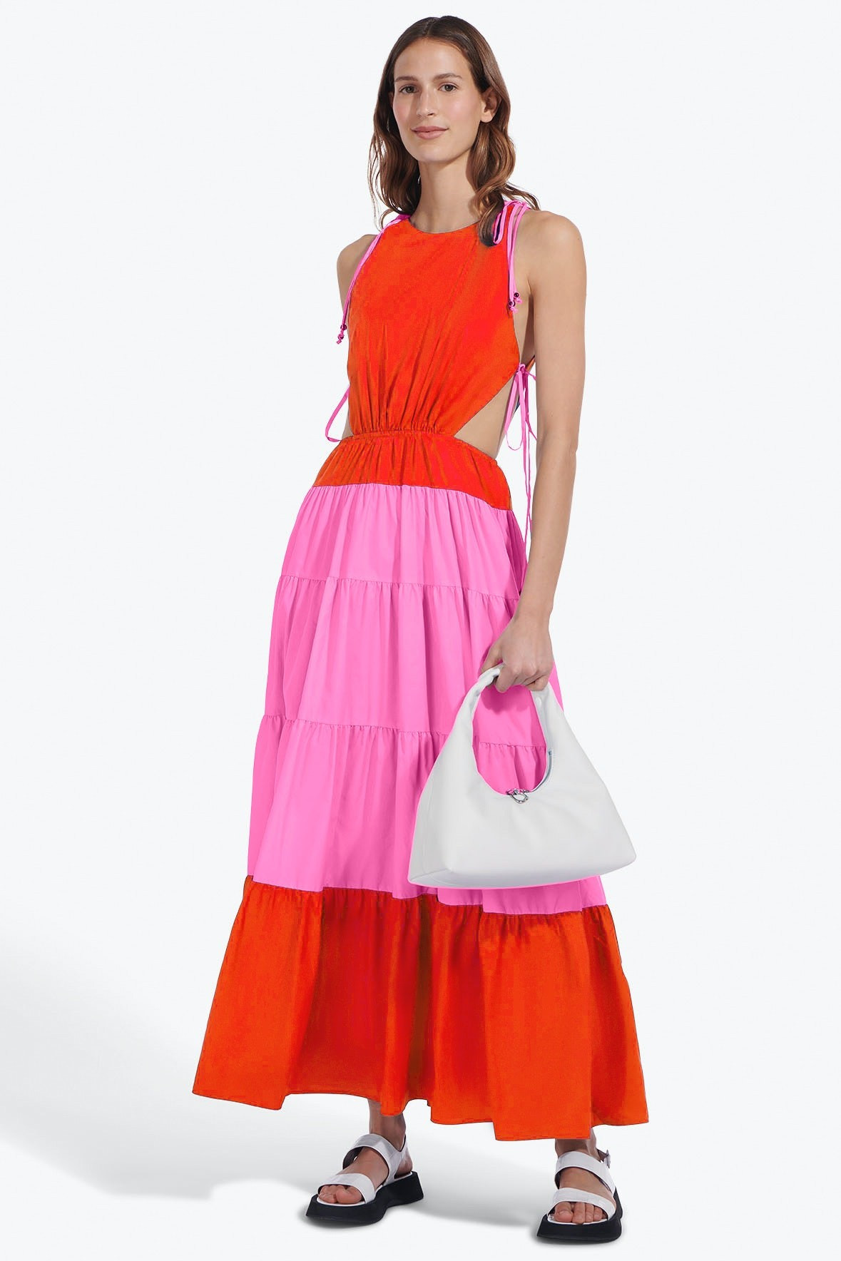 Minerva Tiered Cut Out Maxi Dress | Verishop