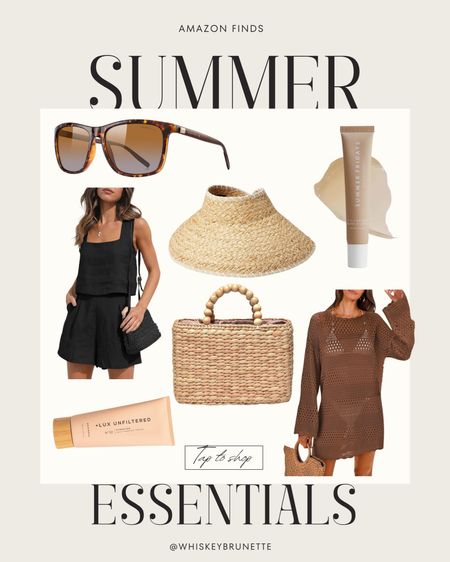 Obsessed with these summer essentials including a cute two piece set, swim coverup, rattan bag, tanning lotion, sunglasses, a sun hat and Summer Fridays lip balm! Shop it all below! 
.
.
.
.
#founditonamazon #amazonfashionfinds #looksforless #inspiredfinds #summerfinds #summerfashion #dcblogger #novablogger #vablogger #amazonfashion #casualfashion #myootd #whatsinmycart #basicfashion #closetstaples #accessories 

Amazon Fashion || Amazon Fashion Finds || Inspired || Looks For Less || Summer Style || Summer Fashion || Outfit Styling || Inspired Outfits || Casual Mom Outfits || Outfits for Moms 




#LTKSeasonal #LTKStyleTip #LTKSwim