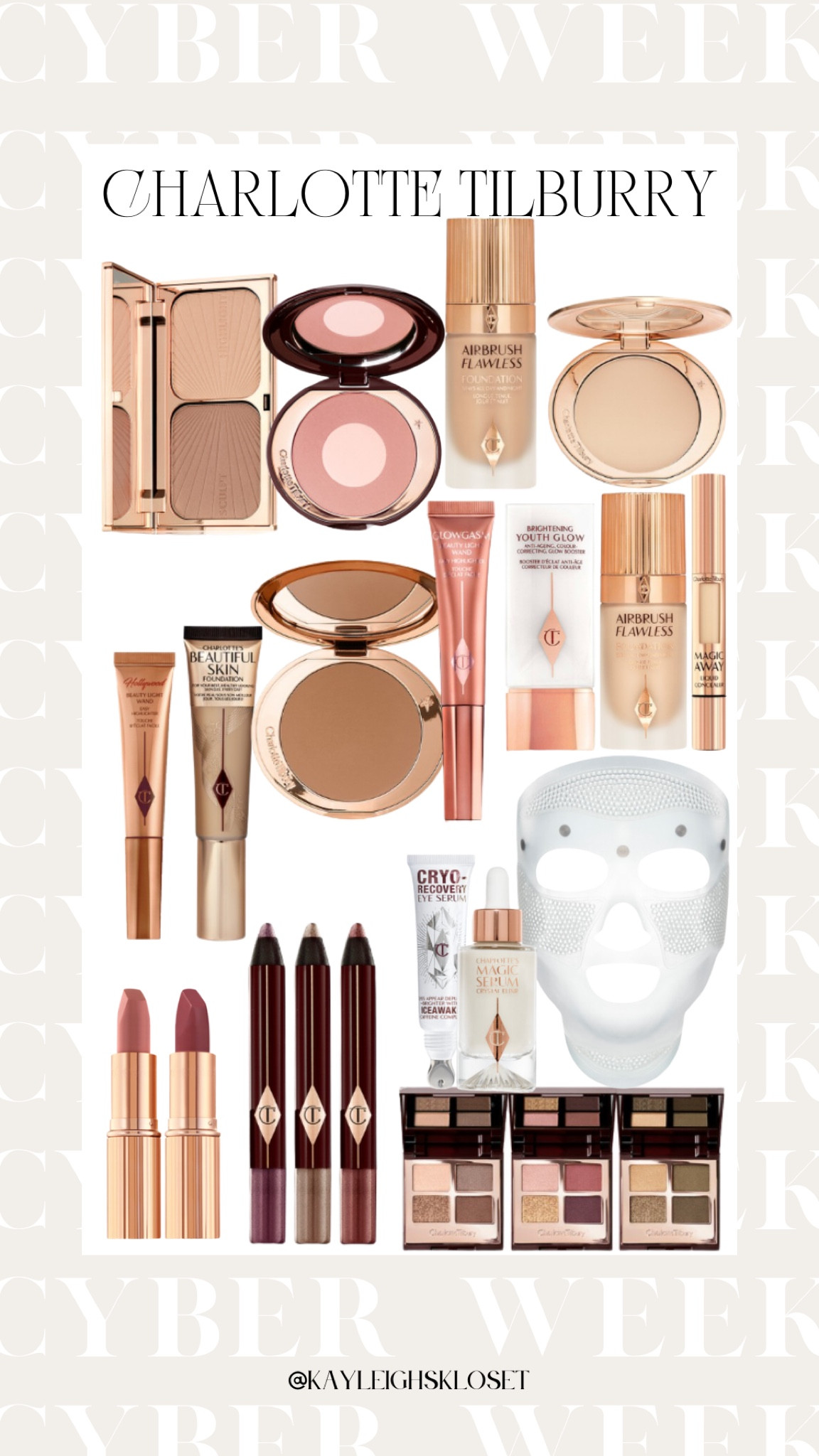 Cyber week sales: Charlotte tilbury beauty kits 

#LTKCyberweek #LTKGiftGuide #LTKsalealert